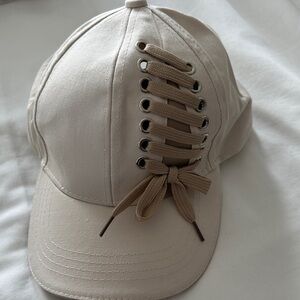 C.C Tan Lace-Up Baseball Cap